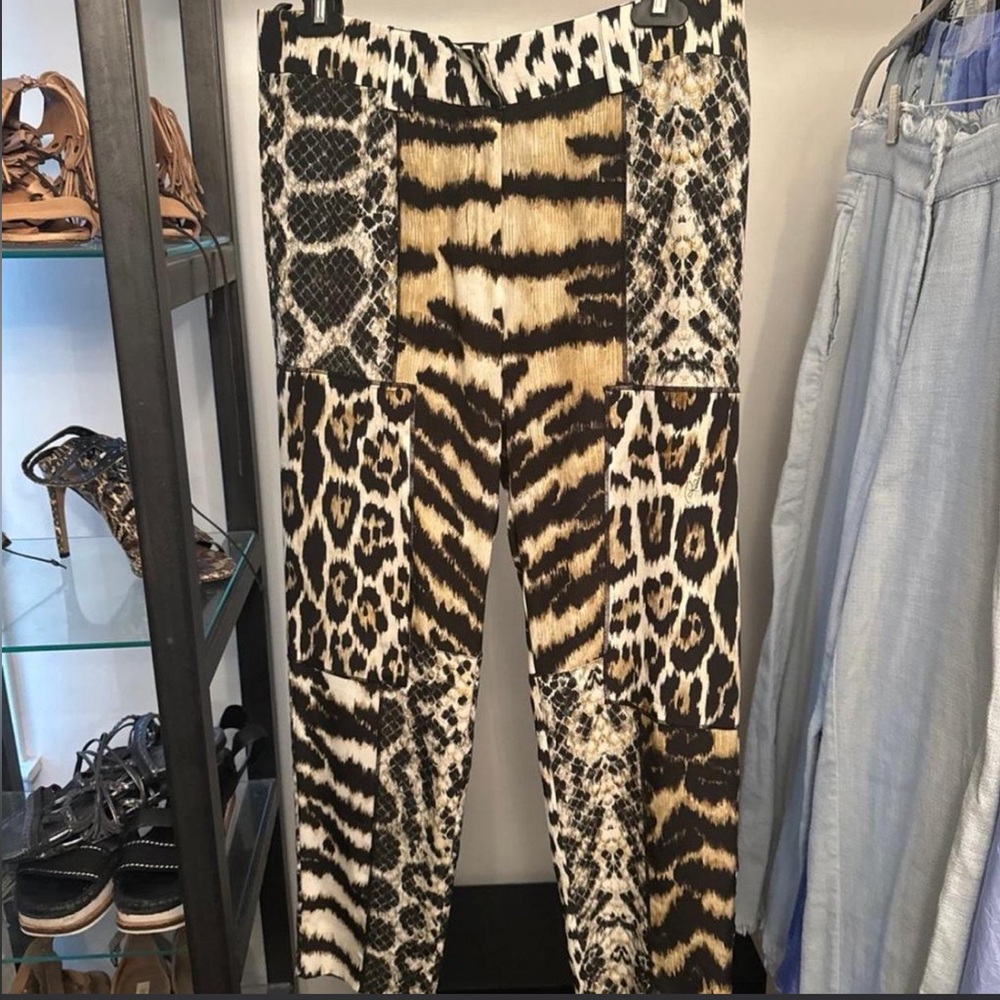 Roberto Cavalli Animal Print Pants - Picture 2 of 5